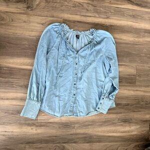 a.n.a Light Blue Button-Down Shirt